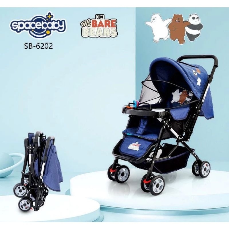 Baby Stroller Spacebaby SB 6202 Kereta Dorong Bayi Depan Belakang Space Baby SB 6202