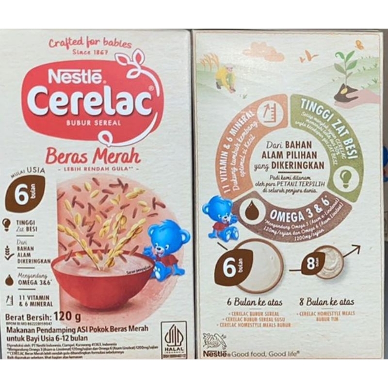 Nestle Cerelac Bubur Sereal 120gr Usia 6 - 12 Bulan