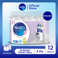 PASEO Elegant Toilet Core Emboss 3 ply 12x300 sheets