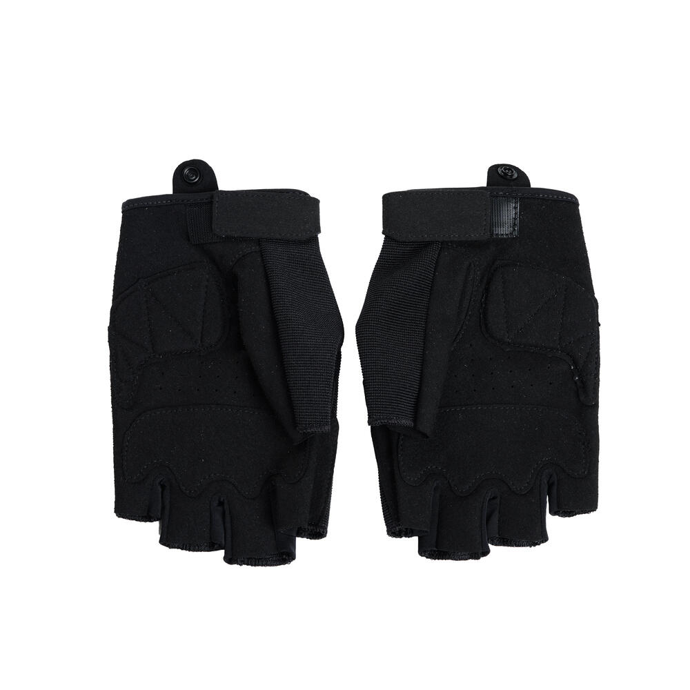 910009651 GRIP GLOVES HALF - BLK
