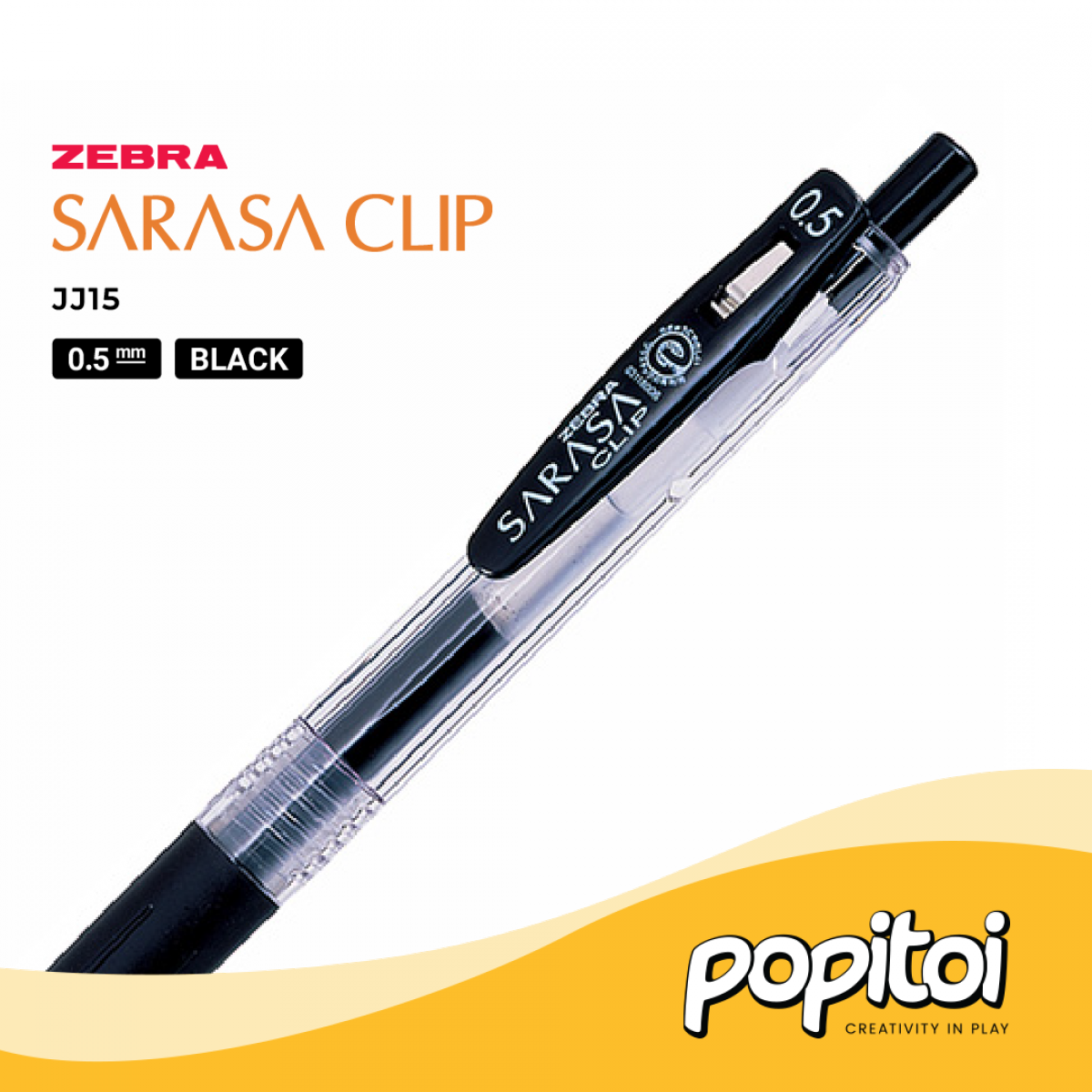 ZEBRA SARASA CLIP JJ15 Gel Pen 0.5 mm Pulpen Bolpoin Warna Warni