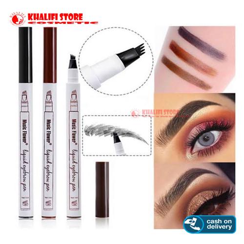 Music Flower Liquid Eyebrow Pen Waterproof Fine Sketch Eye Brow Tattoo Alis music flower liquid eyebrow pen waterproof fine sketch eye brow tattoo alis