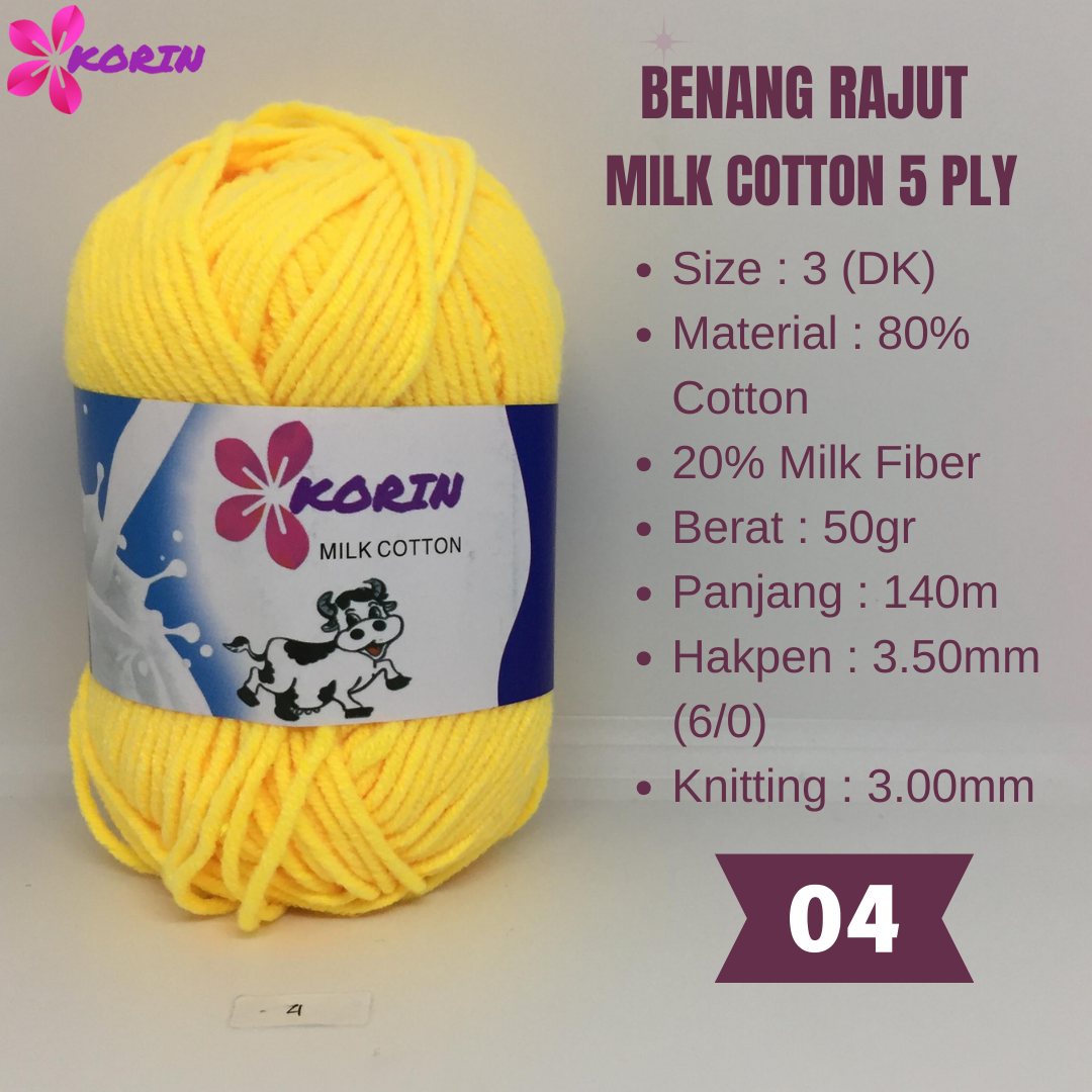 PART 1 (01-50) Benang Rajut Katun Susu / Milk Cotton Yarn / Benang Rajut
