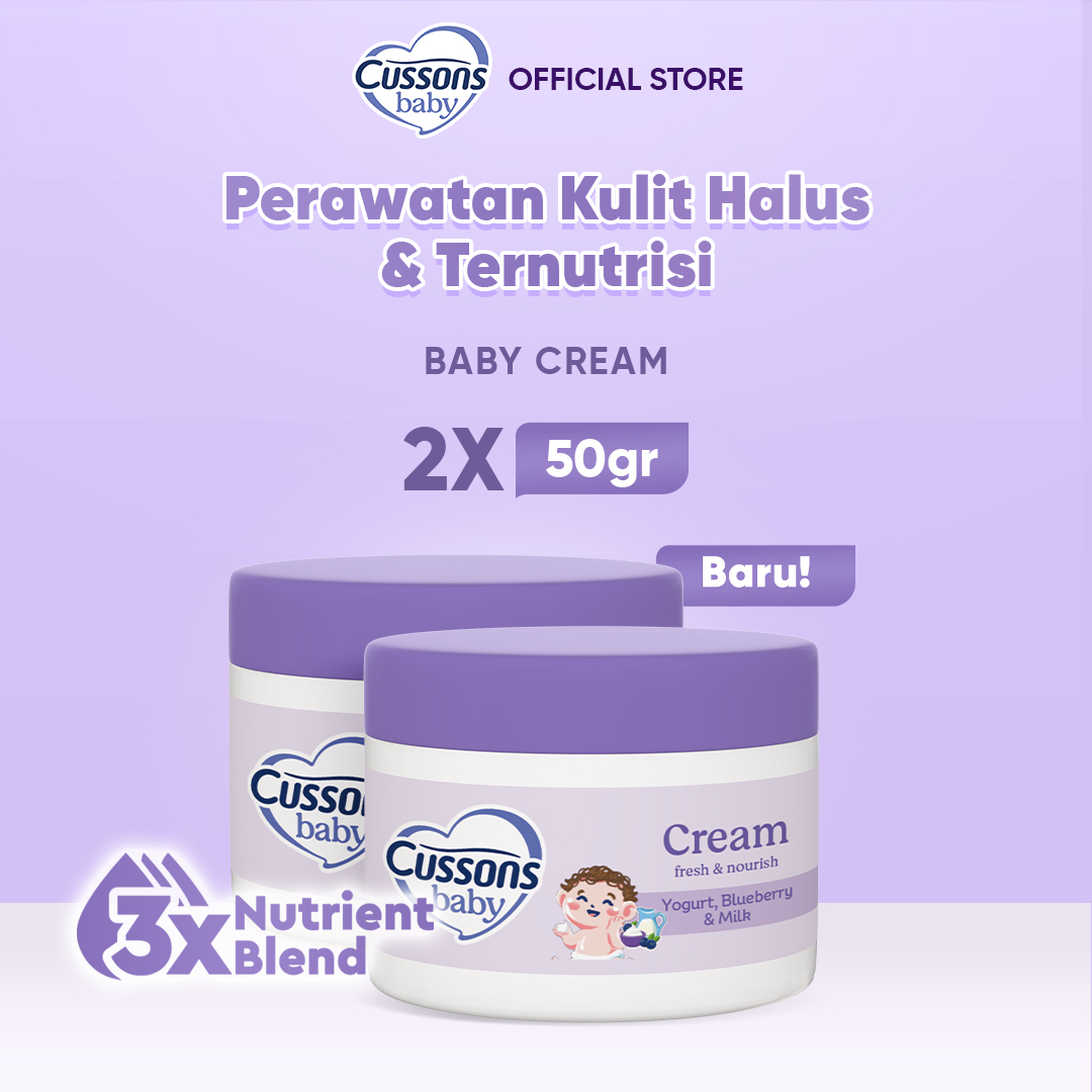 [Paket isi 2] Cussons Baby Cream Fresh & Nourish 50gr