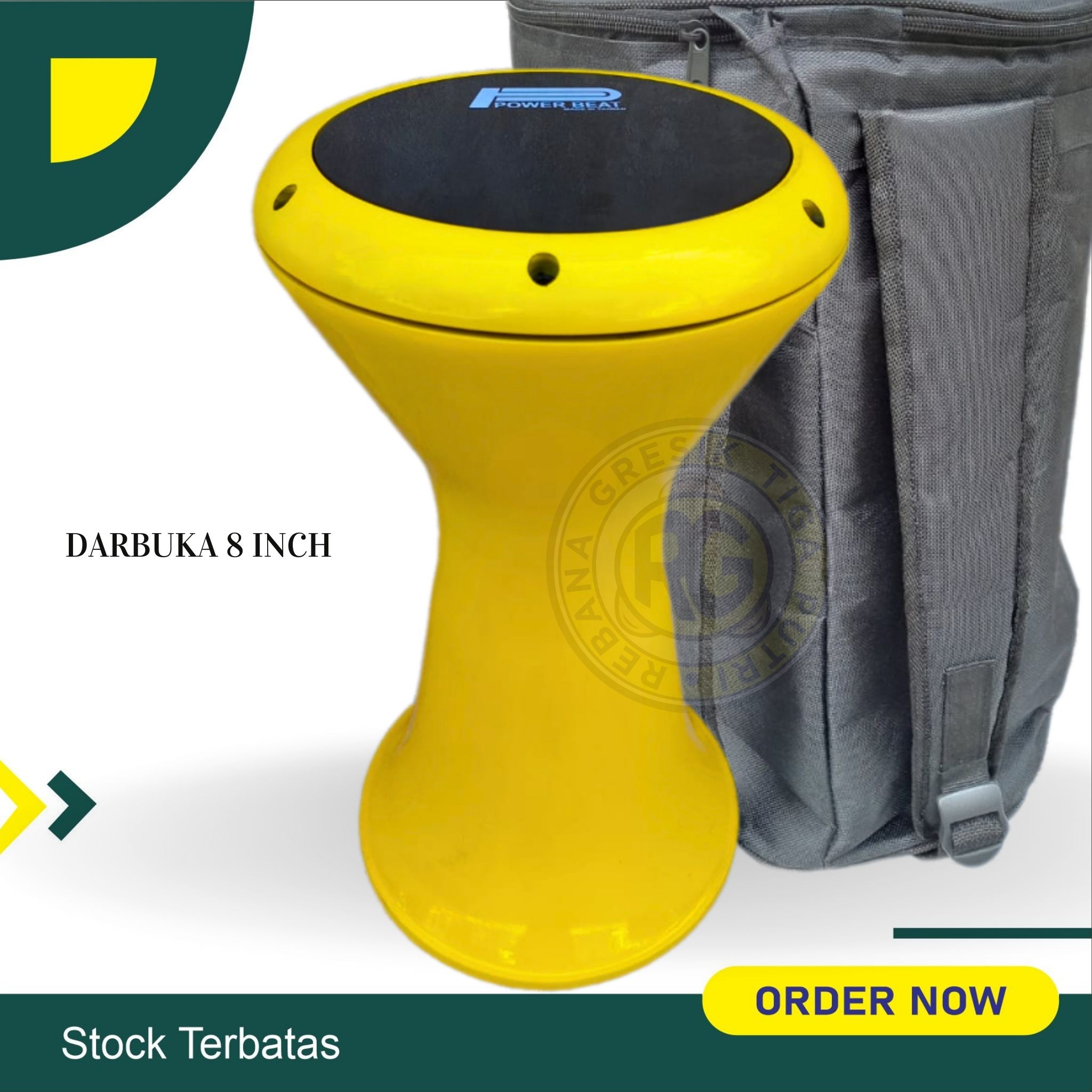 Darbuka Calty Murah Ukuran 8 inch Darbuk Alumunium Cor Dumbuk Tumbuk Alat Hadroh Rebana Musik Tradisonal Percusi Drumben