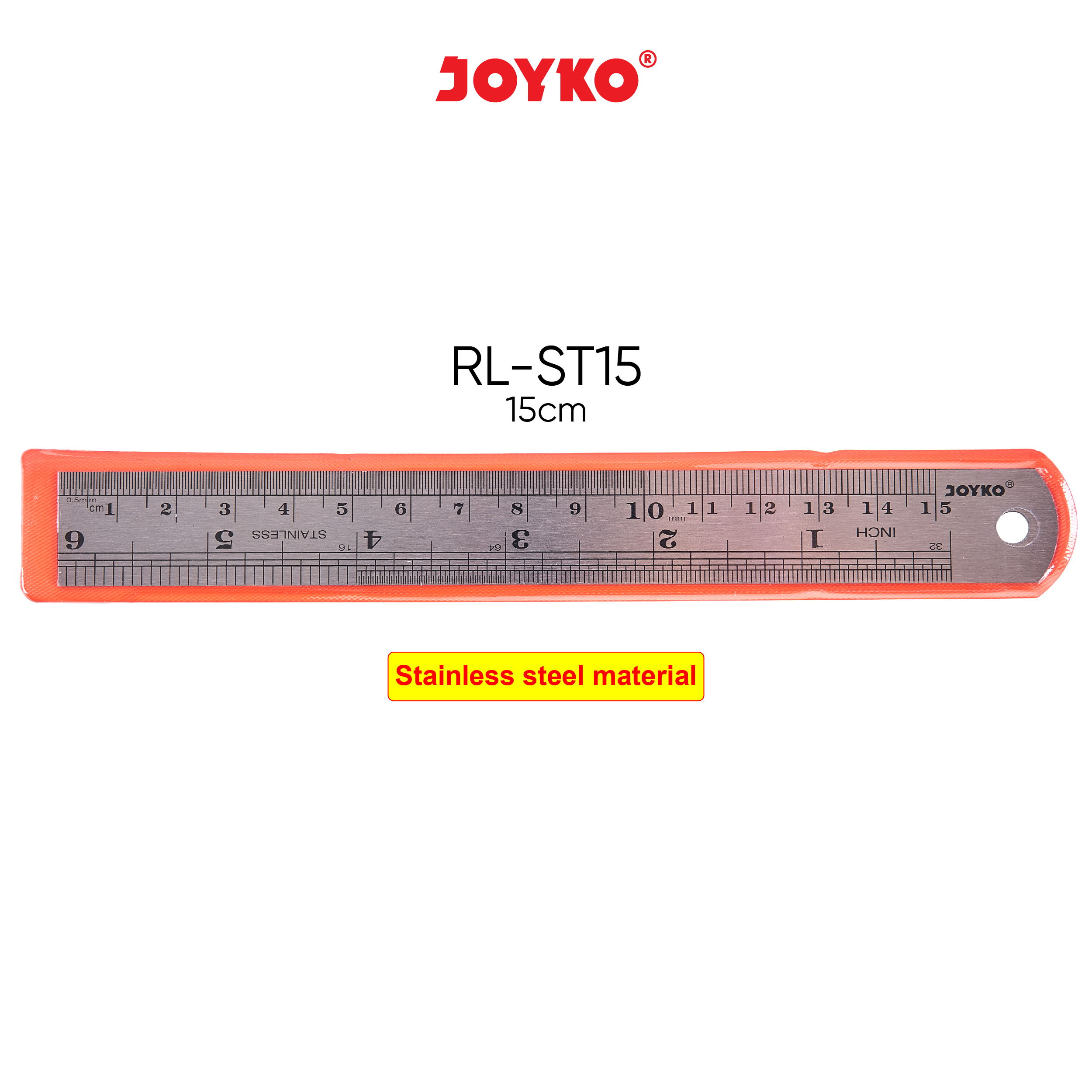Joyko Stainless Steel Ruler Penggaris Besi