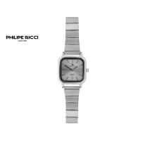 PhiLipe Ricci Jam Tangan Wanita Kecil Analog 100% Original Tali Rantai Stainless steel Dial Kotak Simpel Modern 6450 Perempuan Free Box