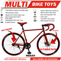 Sepeda Fixie PLATINUM 700C Sepeda Balap 700C stang dropbar rem torpedo