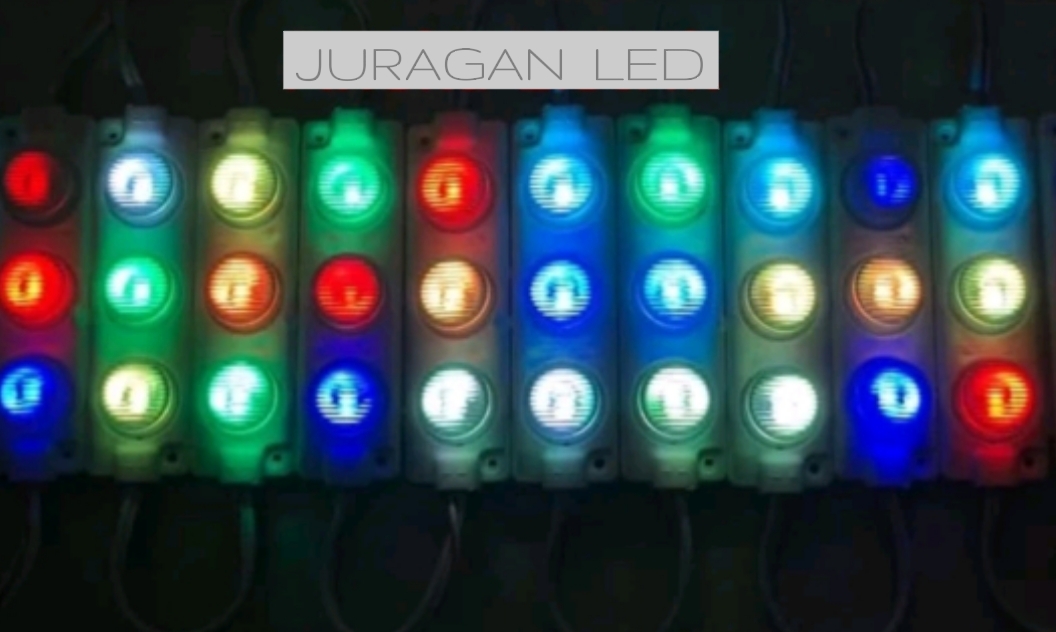 LAMPU MODUL 3 MATA DC 12VOLT & 24VOLT VARIASI KOLONG TRUCK WATERPROOF / LED MODUL SMD 7520 3030