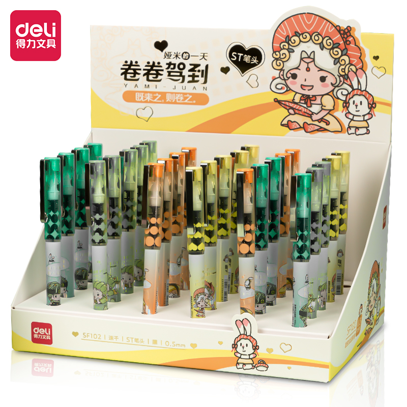 Deli Pulpen Roller Gel / Roller Pen 0.5 mm 1100 meter SF102