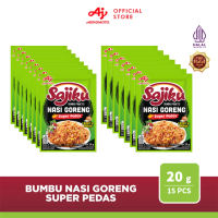 Sajiku® Bumbu Praktis Nasi Goreng Super Pedas 20G (15pcs) - Rasa Nasi Goreng Yang Makin Lezat dan Gurih Dengan Extra Cabai Dan Bawang