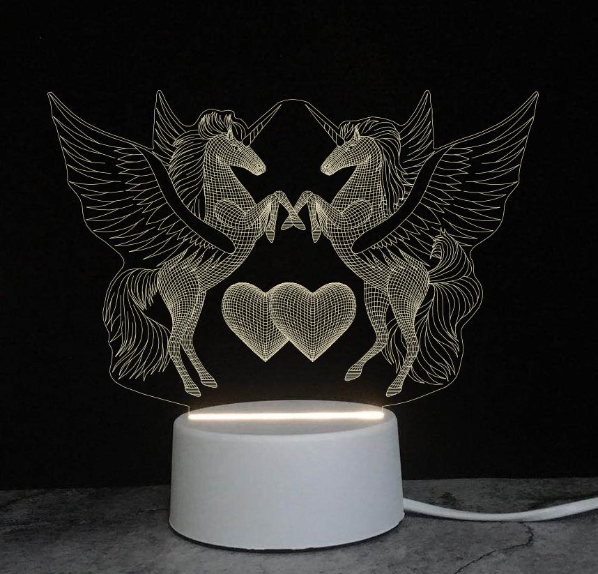 LAMPU HIAS 3D /lampu tidur LED acrylic/aklirik/motif lucu imut/souvenir hadiah ulang tahun