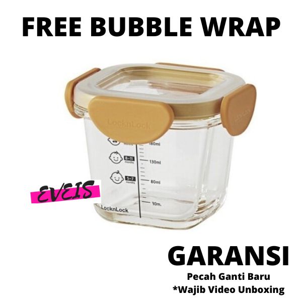 LOCK N LOCK Baby Food Container - Wadah MPASI Bayi - Tritan Tutup Klip