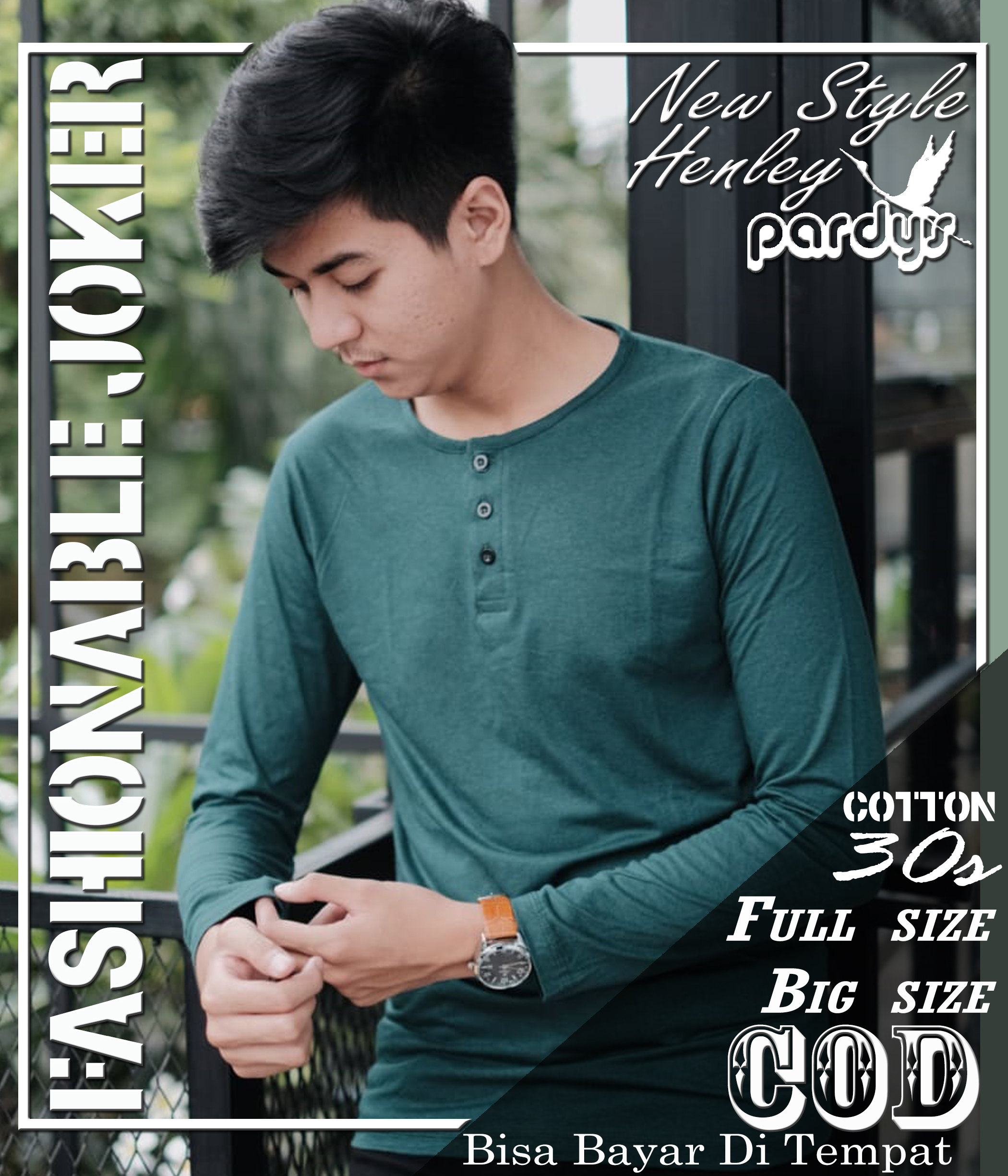 Kaos Pria Distro Jumbo Murah New Henley Motif Kerah Kancing Depan Polos Simpel Terbaru Keren Lengan Panjang BKM16 - Pardys kaos pria distro jumbo new henley motif kerah kancing depan polos simpel keren lengan panjang bkm16 – pardys