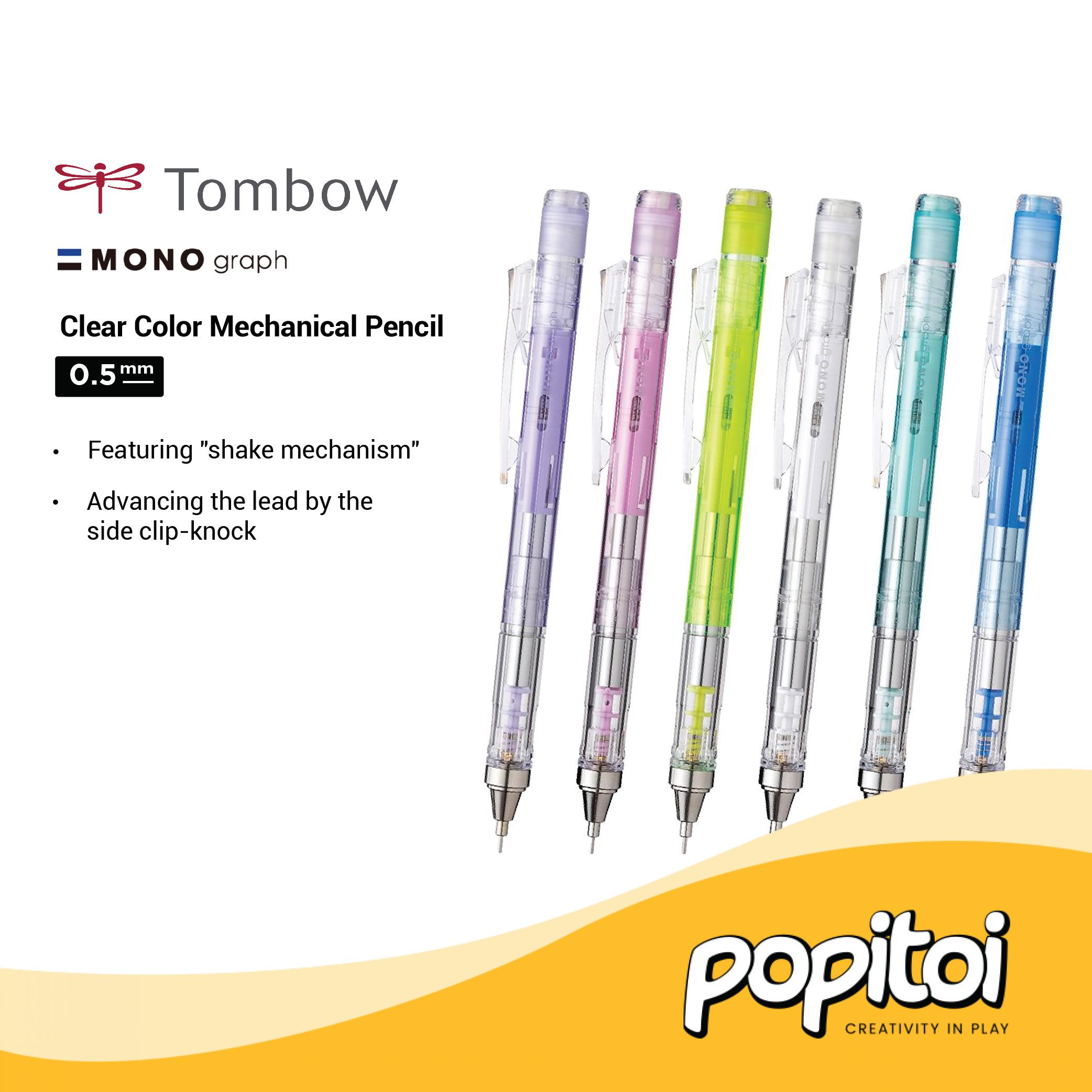 Tombow Mono Graph CLEAR Color Mechanical Pencil Pensil Mekanik 0.5 mm