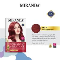 MIRANDA PERMANENT HAIR COLOR PREMIUM 3D COLOR EFFECT + PROXIDE 30ML || MIRANDA SEMIR CAT RAMBUT