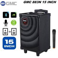 GMC 883N Speaker Portable /Meting Bluetooth 15 Inch + 1 Mic Wireles