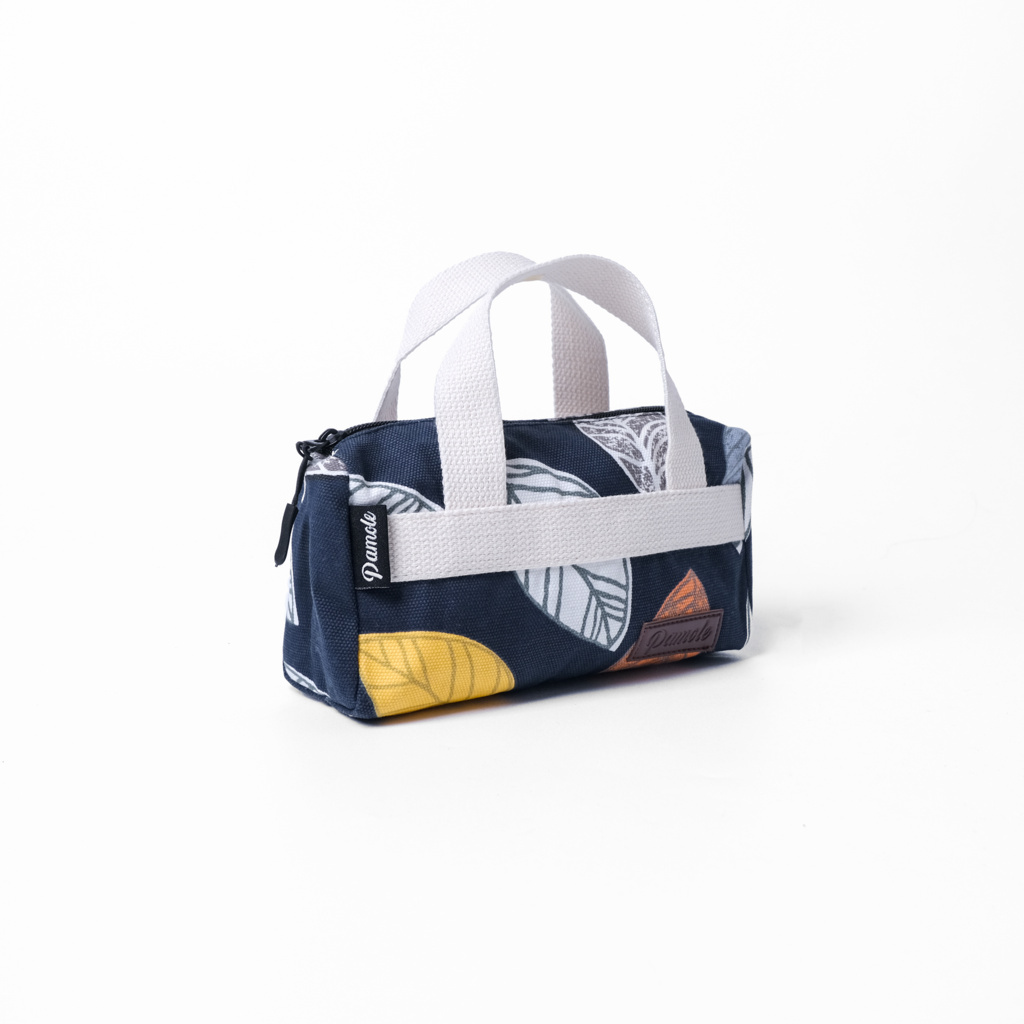 Tas Makeup Pouch Kosmetik Tas Kosmetik Pamole Bahan Kanvas Penutup Resleting - PMU 2