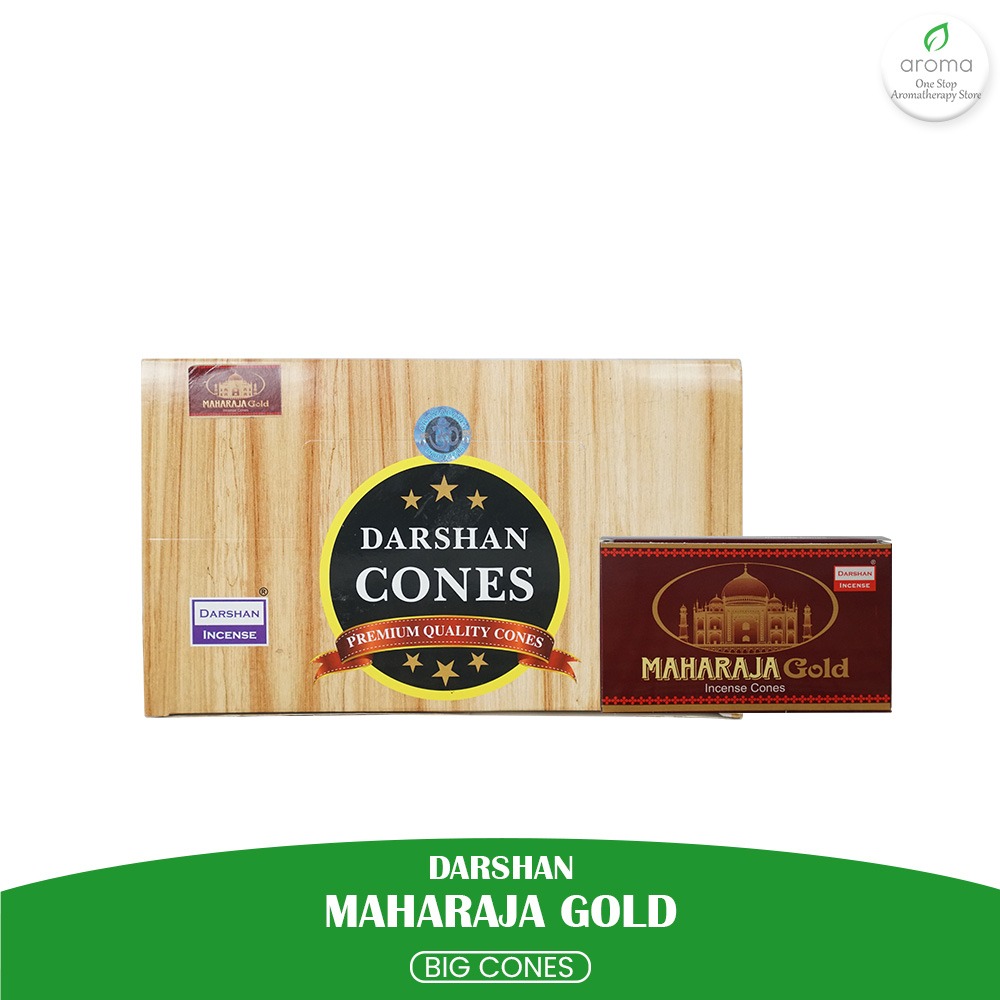 Dupa India Aromaterapi Big Cones - Darshan Maharaja Gold