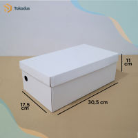 (ISI 20)Kardus Box Sepatu 305x175x11 cm Dus Sepatu Die Cut Polos (Bisa Custom) - Tokodus Bandung