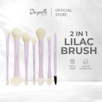 Jacquelle Lilac 2in1 Makeup Brush – Jacquelle Lilac 2in1 Kuas Makeup Multifungsi – Brush untuk Eyeshadow Blush & Contour yang Travel Friendly