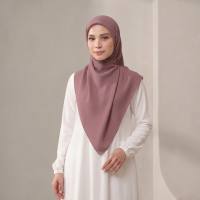 Zoya KAMANIYA Plain Scarf - Kerudung Hijab Segi Empat Polos Bahan Voal - Ukuran 110 x 110