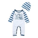 2 Pcs Bayi Bayi Anak-anak Letter Arrow Cetak Romper Jumpsuit + Hat Pakaian Pakaian-Intl Januari 2019 - 4 2 Pcs Bayi Bayi Anak-anak Letter Arrow Cetak Romper Jumpsuit + Hat Pakaian Pakaian-Intl - 4