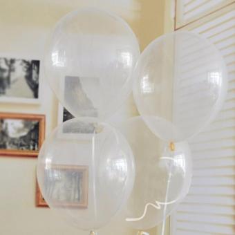 balon transparan 20 pcs - balon latex bening - balon helium dekor transparan