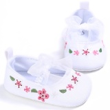 Ikatan Simpul Bayi Perempuan Baru Lahir Sepatu Sol Lembut Anti-Slip Prewalker (Putih)-INTL (Putih 0-6 Bulan) Januari 2019 - 5 Ikatan Simpul Bayi Perempuan Baru Lahir Sepatu Sol Lembut Anti-Slip Prewalker (Putih)-INTL (Putih 0-6 Bulan) - 5