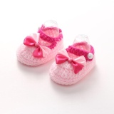 Crib Crochet Casual Baby Girls Handmade Knit Sock Bow Sepatu Bayi-Intl Januari 2019 - 2 Crib Crochet Casual Baby Girls Handmade Knit Sock Bow Sepatu Bayi-Intl - 2