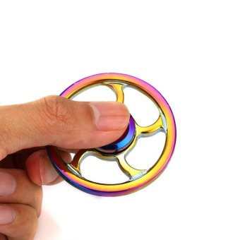 Mainan Tri-Spinner EDC Ceramic Ball Focus Games - Biru . Source .
