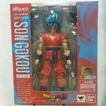 Anime Bola Naga Z STT Figuarts Super Saiyan God aku Goku bersama bergerak PVC koleksi aksi