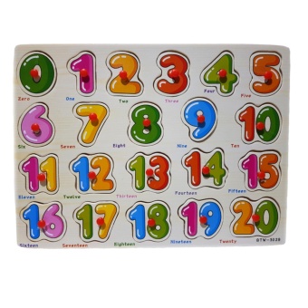 Kayla Org Mainan Edukasi Puzzle Angka 1-20