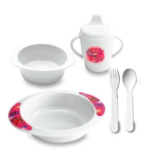Lusty Bunny Tempat makan Bayi Feeding Set Peralatan makan Bayi