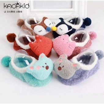 TOKO49 Kaos Kaki Beludru Pendek Anak Balita Motif Binatang