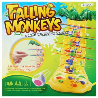 TSH Mainan Keluarga Falling Monkey Set Family Game - Multi Colour