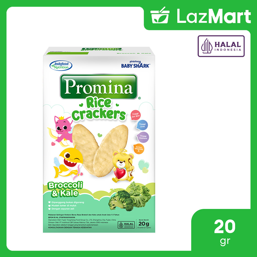 Promina Rice Crackers Broccoli & Kale 20gr