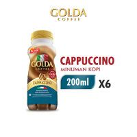 GOLDA Minuman Kopi Cappuccino 200ml x6