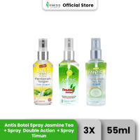 Antis Hand Sanitizer Botol Spray Varian Lengkap 55ml