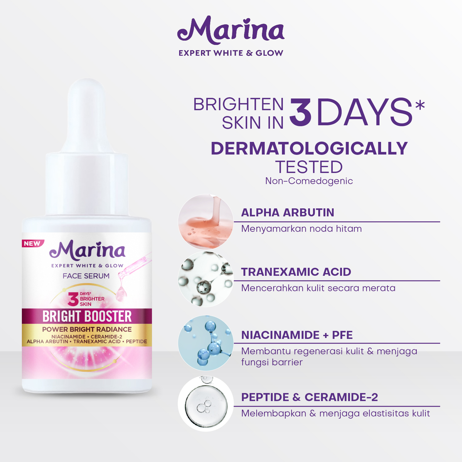 Marina Expert White & Glow Power Bright Face Serum 20ml