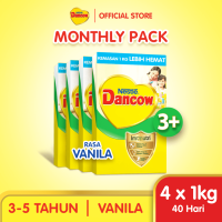 Nestlé Dancow 3+ Rasa Vanila 3-5 Tahun 4x1kg (Monthly Pack)