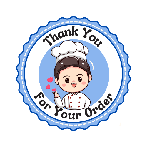 2.5CM STIKER ROLL ISI 500 PCS UKURAN 2CM SELAMAT MENIKMATI/ THANK YOU FOR YOUR ORDER/ STIKER HALAL TERIMAKASIH/JUALAN MOTIF PART 2 ST001