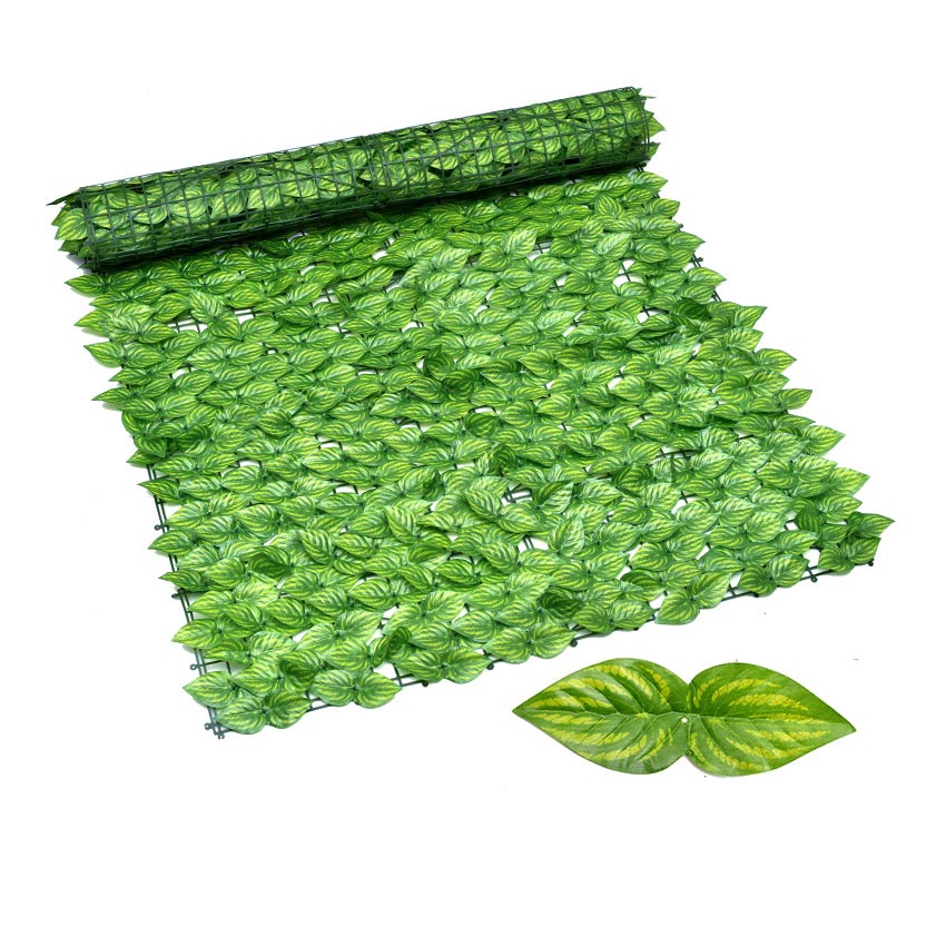 Daun Imitasi Rambat Dinding Pagar Tanaman Satu Gulung Daun Rambat Plastik Semangka Daun Tanaman Artificial Dekorasi Dinding Plastik Tanaman Artificial