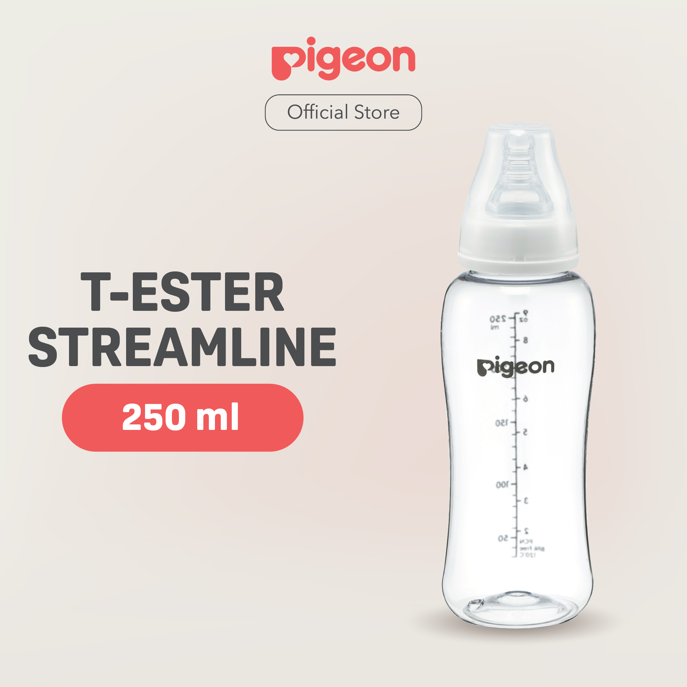 PIGEON Botol T-Ester Streamline 150ml & 250ml with S-type Nipple
