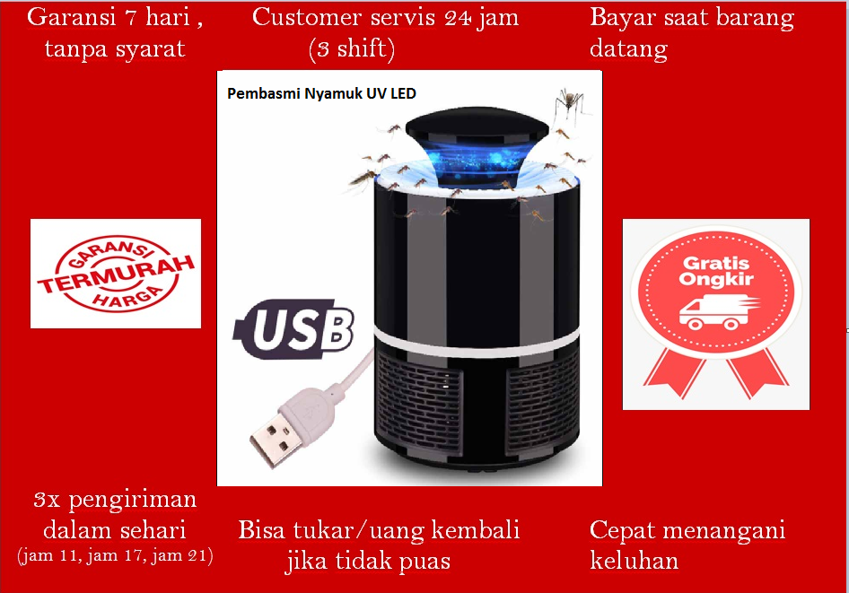 Taffware Pembasmi Nyamuk UV LED Photocatalyst Mosquito Repellent.(free ongkir jabotabek dengan beli 2). Dikirim dari Depok Jaminan dikirim pada hari yang sama Jaminan uang kembali jika tidak cocok taffware pembasmi nyamuk uv led photocatalyst mosquito repellent.(free ongkir jabotabek dengan 2). dikirim dari depok jaminan dikirim pada hari yang sama jaminan uang kembali jika tidak cocok