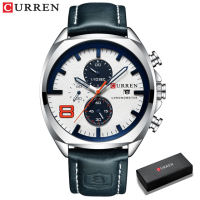 CURREN Jam Tangan Pria  Terbaru Original Anti Air Fashion dengan Tali Silikon  Luminous 8324