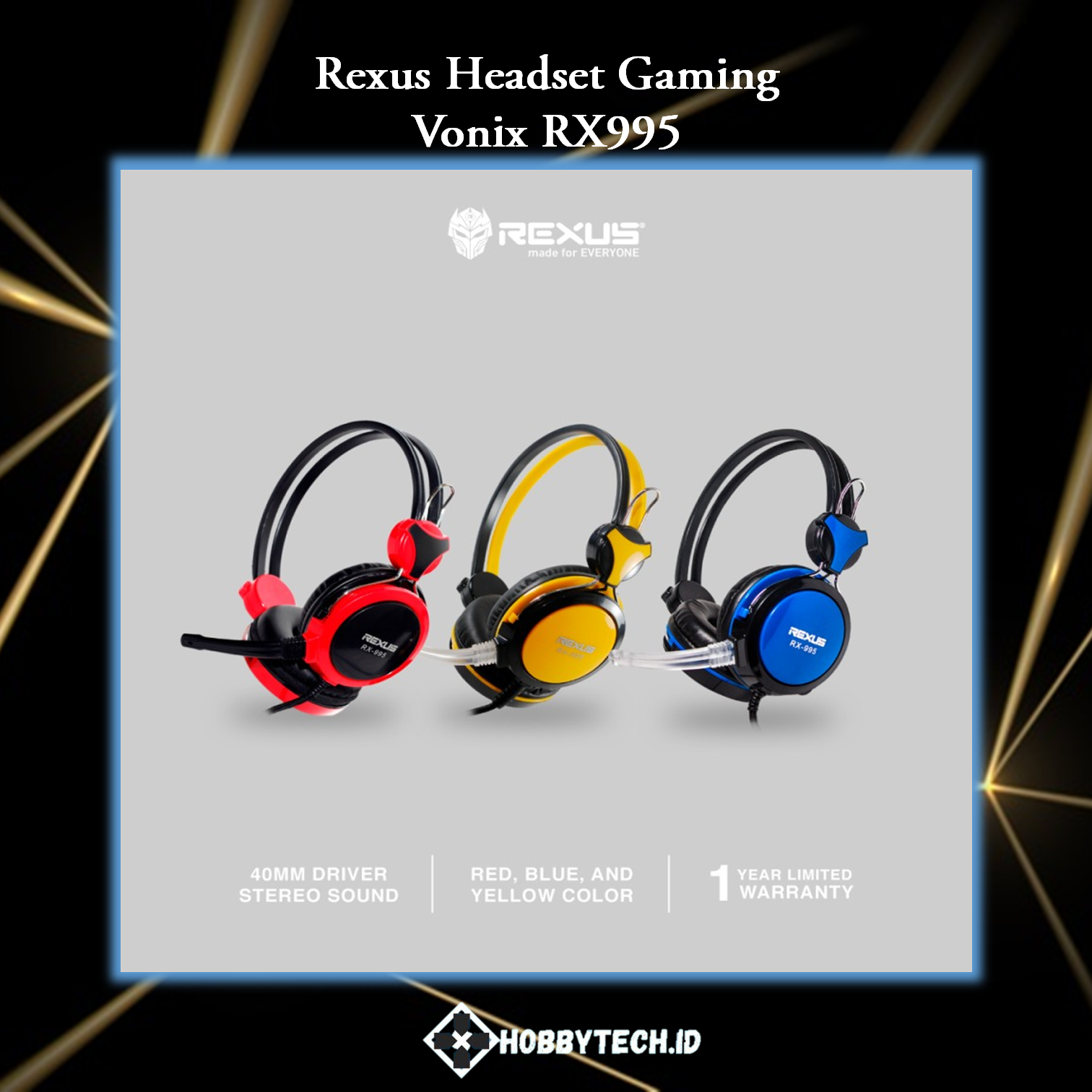 Rexus Headset Gaming Vonix RX995
