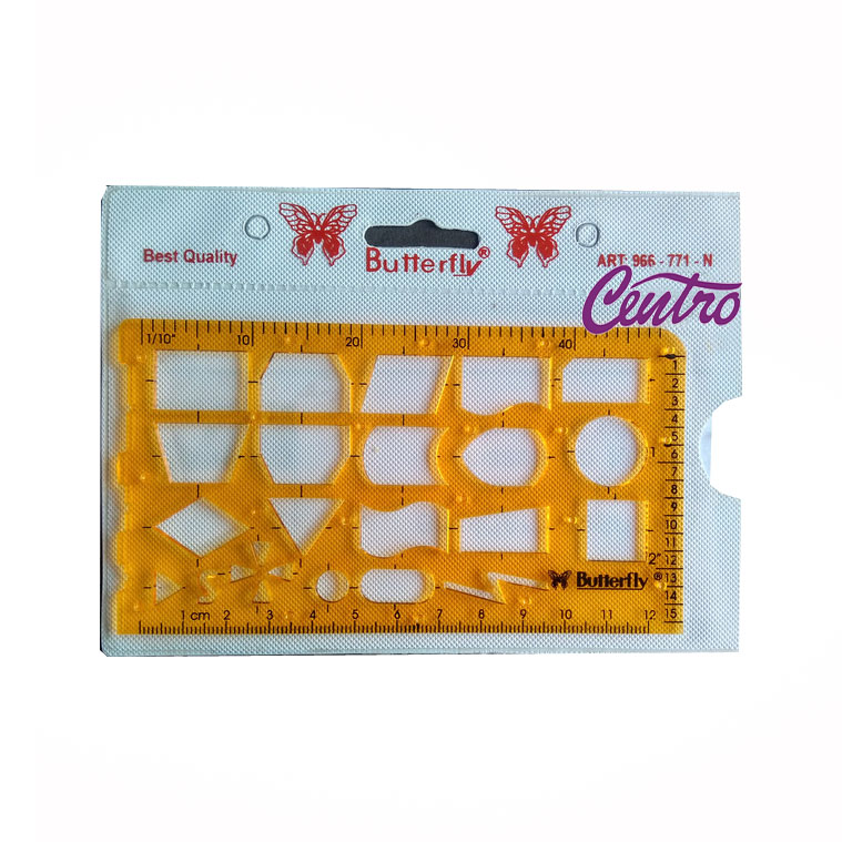 Butterfly Penggaris Flow Chart Ruler 996-771-N Mal Flowchart