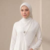 Zoya - Khaia Lattice Scarf - Kerudung Hijab Segiempat Motif - Pouch Ziplock