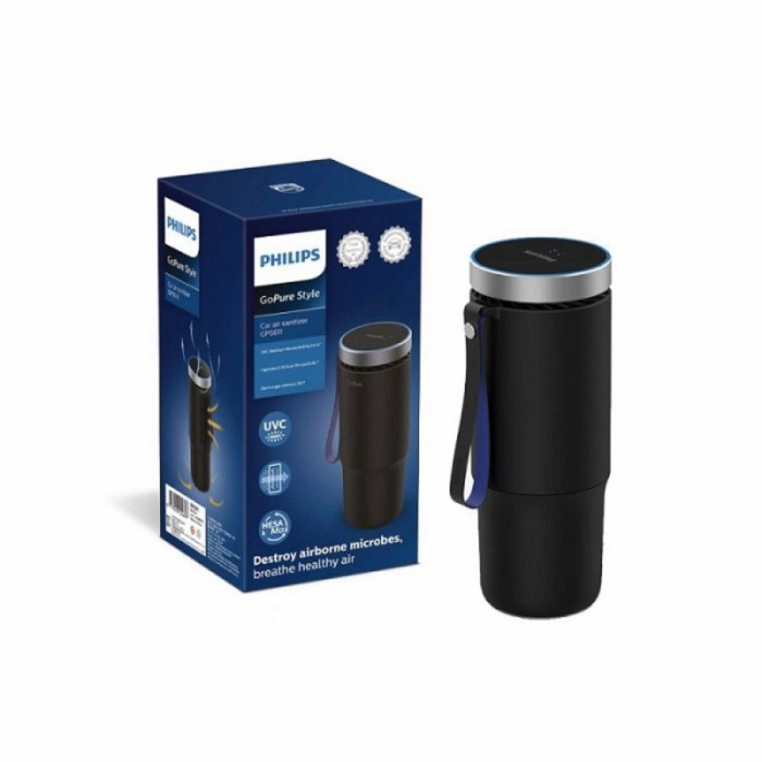 PHILIPS GOPURE STYLE GP561 AIR PURIFIER PEMBERSIH UDARA MOBIL Warna BLACKGP5611